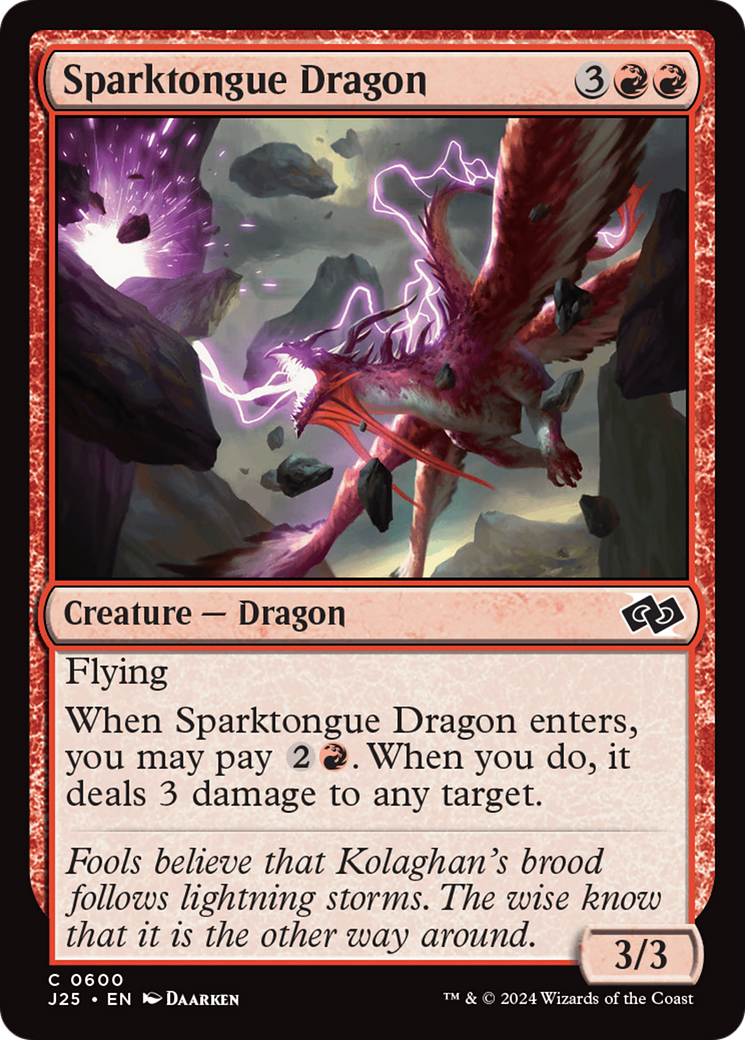 Sparktongue Dragon [Foundations Jumpstart] | Fandemonia Ltd