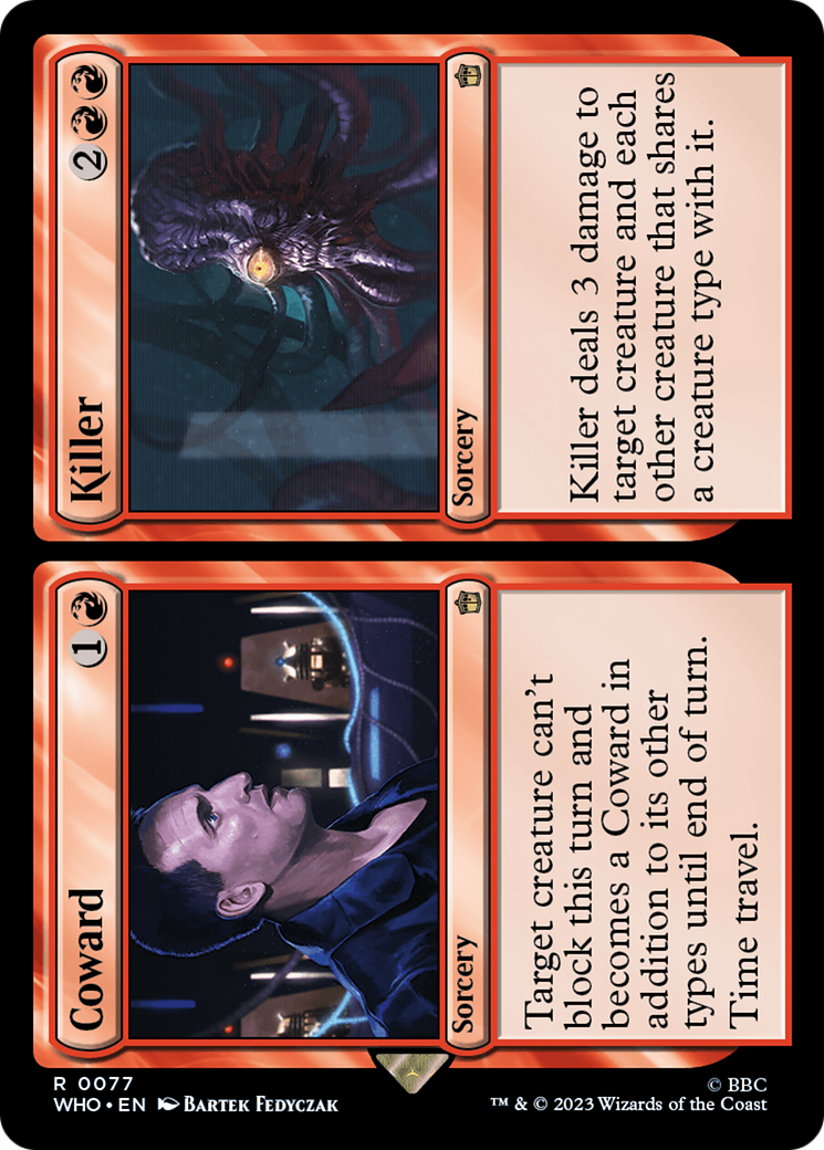 Coward // Killer [Doctor Who] | Fandemonia Ltd