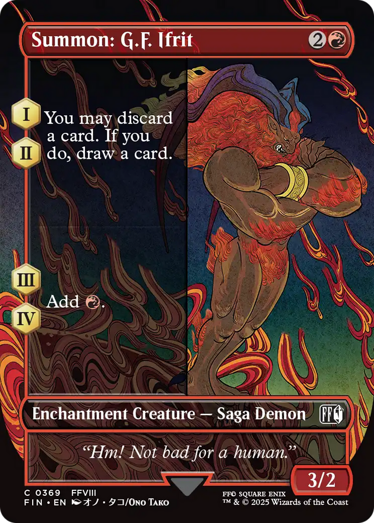 Summon: G.F. Ifrit (Borderless) [FINAL FANTASY] | Fandemonia Ltd