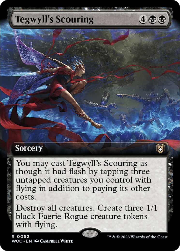 Tegwyll's Scouring (Extended Art) [Wilds of Eldraine Commander] | Fandemonia Ltd