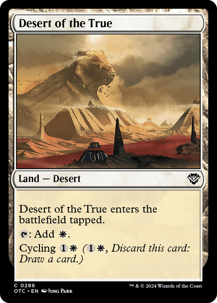 Desert of the True [Outlaws of Thunder Junction Commander] | Fandemonia Ltd