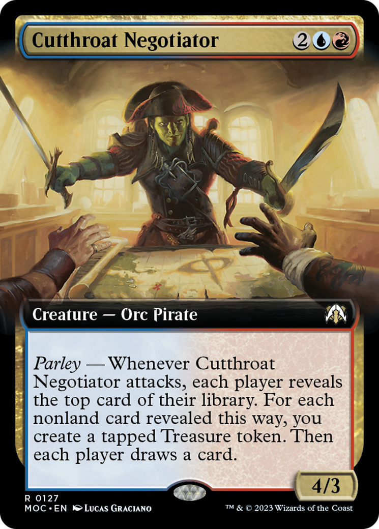 Cutthroat Negotiator (Extended Art) [March of the Machine Commander] | Fandemonia Ltd