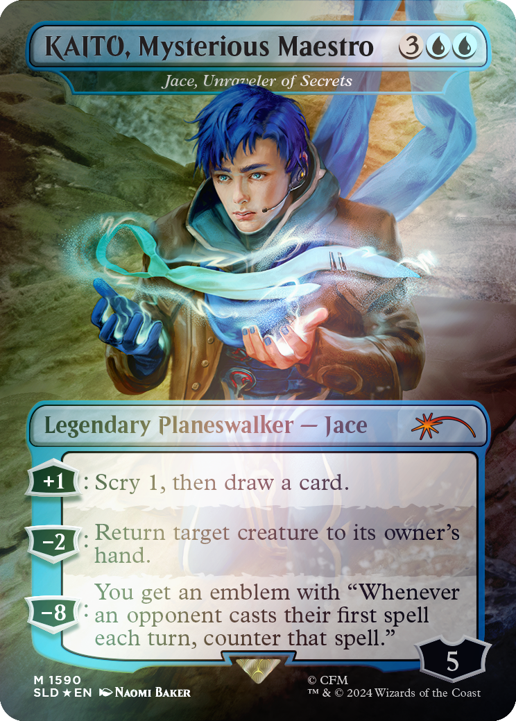 KAITO, Mysterious Maestro - Jace, Unraveler of Secrets (Rainbow Foil) [Secret Lair Drop Series] | Fandemonia Ltd
