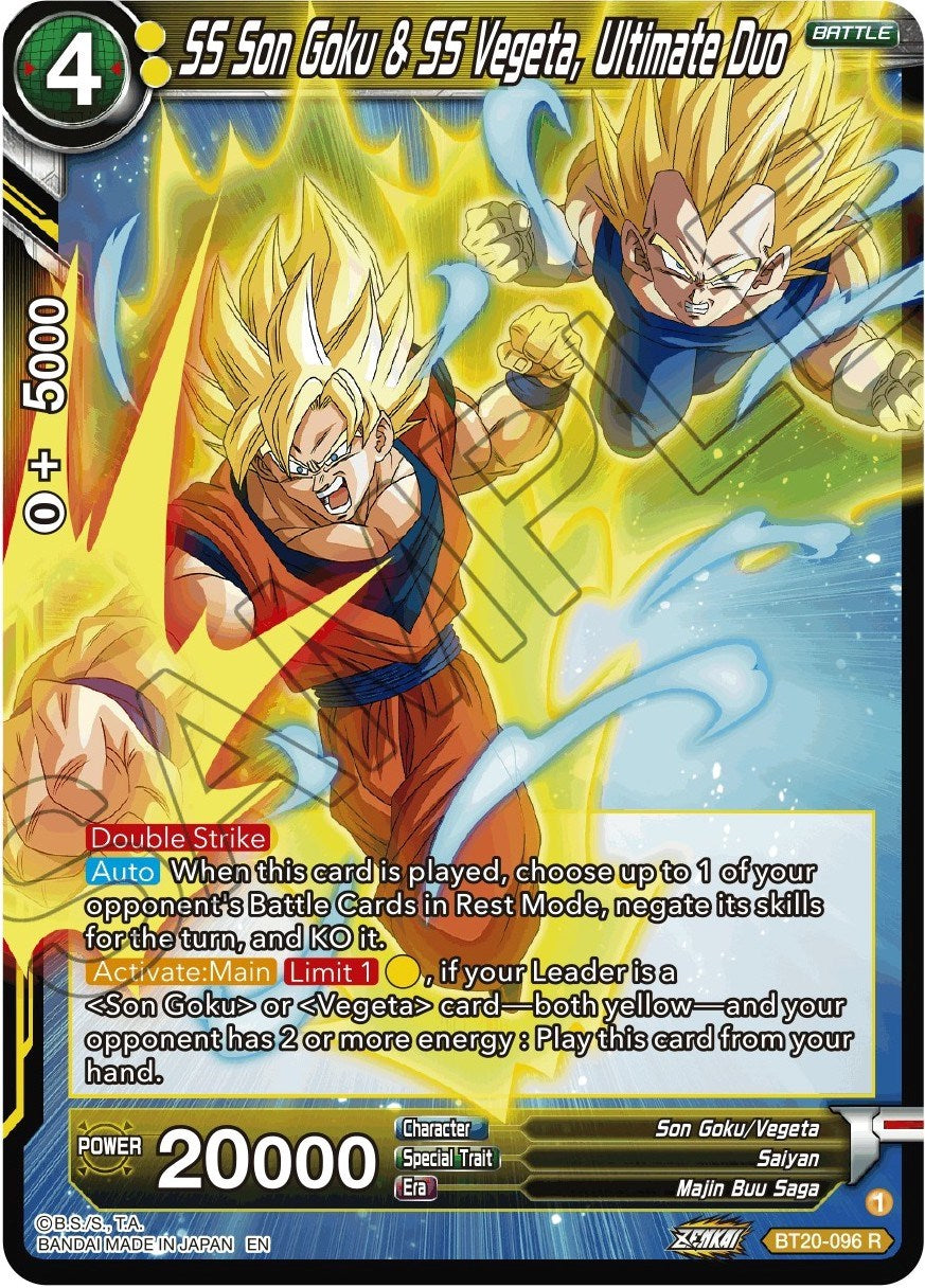 SS Son Goku & SS Vegeta, Ultimate Duo (BT20-096) [Power Absorbed] | Fandemonia Ltd