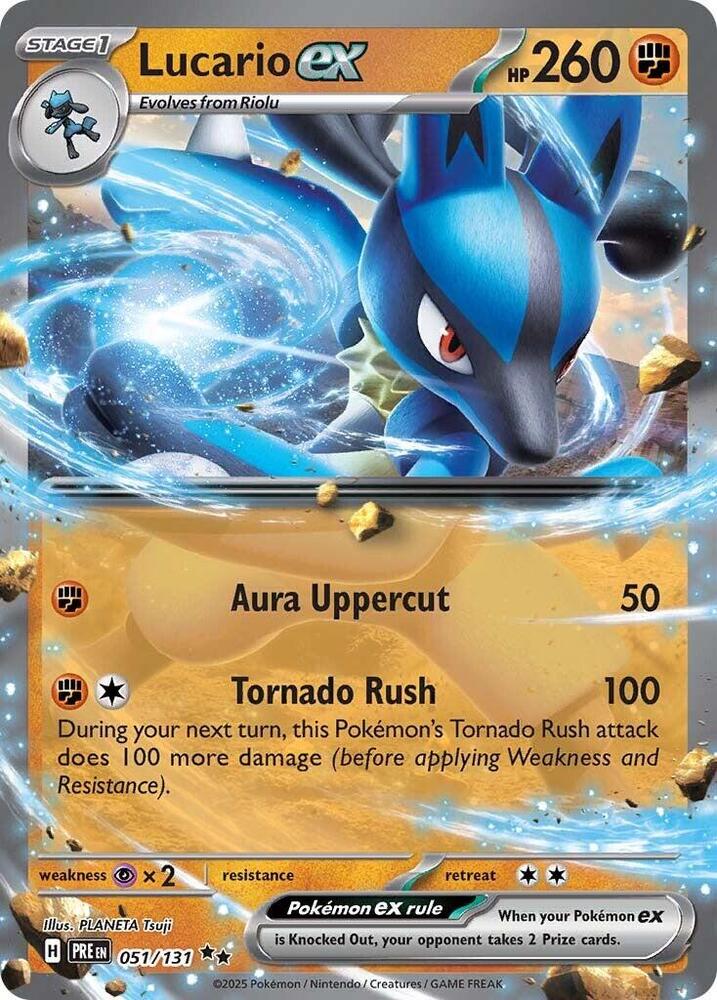 Lucario ex (051/131) [Scarlet & Violet: Prismatic Evolutions] | Fandemonia Ltd