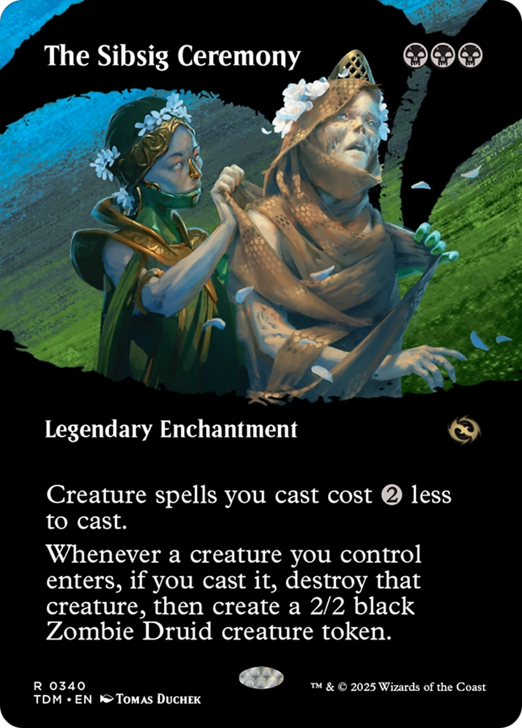 The Sibsig Ceremony (Borderless) [Tarkir: Dragonstorm] | Fandemonia Ltd