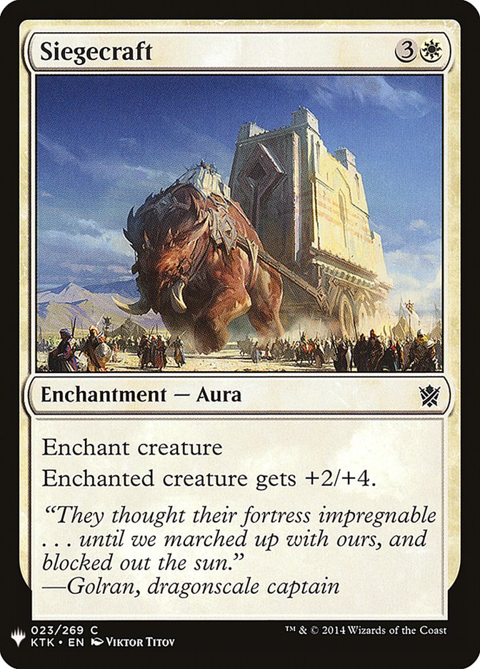 Siegecraft [Mystery Booster] | Fandemonia Ltd