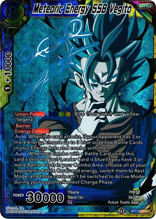 Meteoric Energy SSB Vegito (SPR Signature) (BT7-118) [Assault of the Saiyans] | Fandemonia Ltd