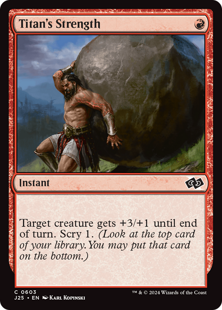 Titan's Strength [Foundations Jumpstart] | Fandemonia Ltd