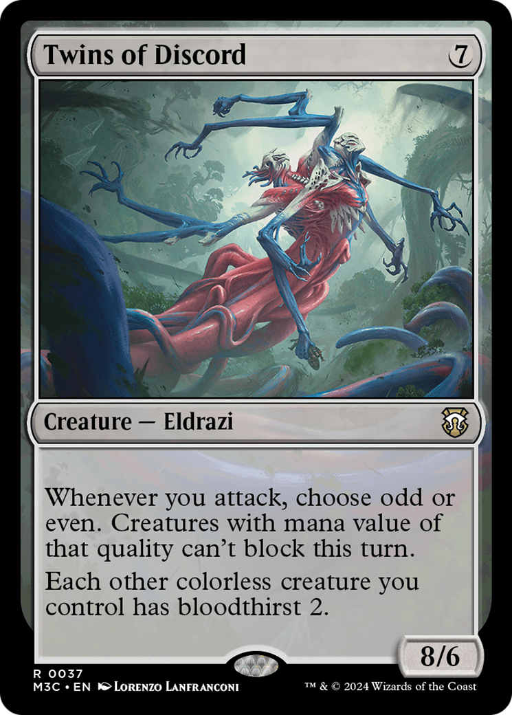 Twins of Discord (Ripple Foil) [Modern Horizons 3 Commander] | Fandemonia Ltd