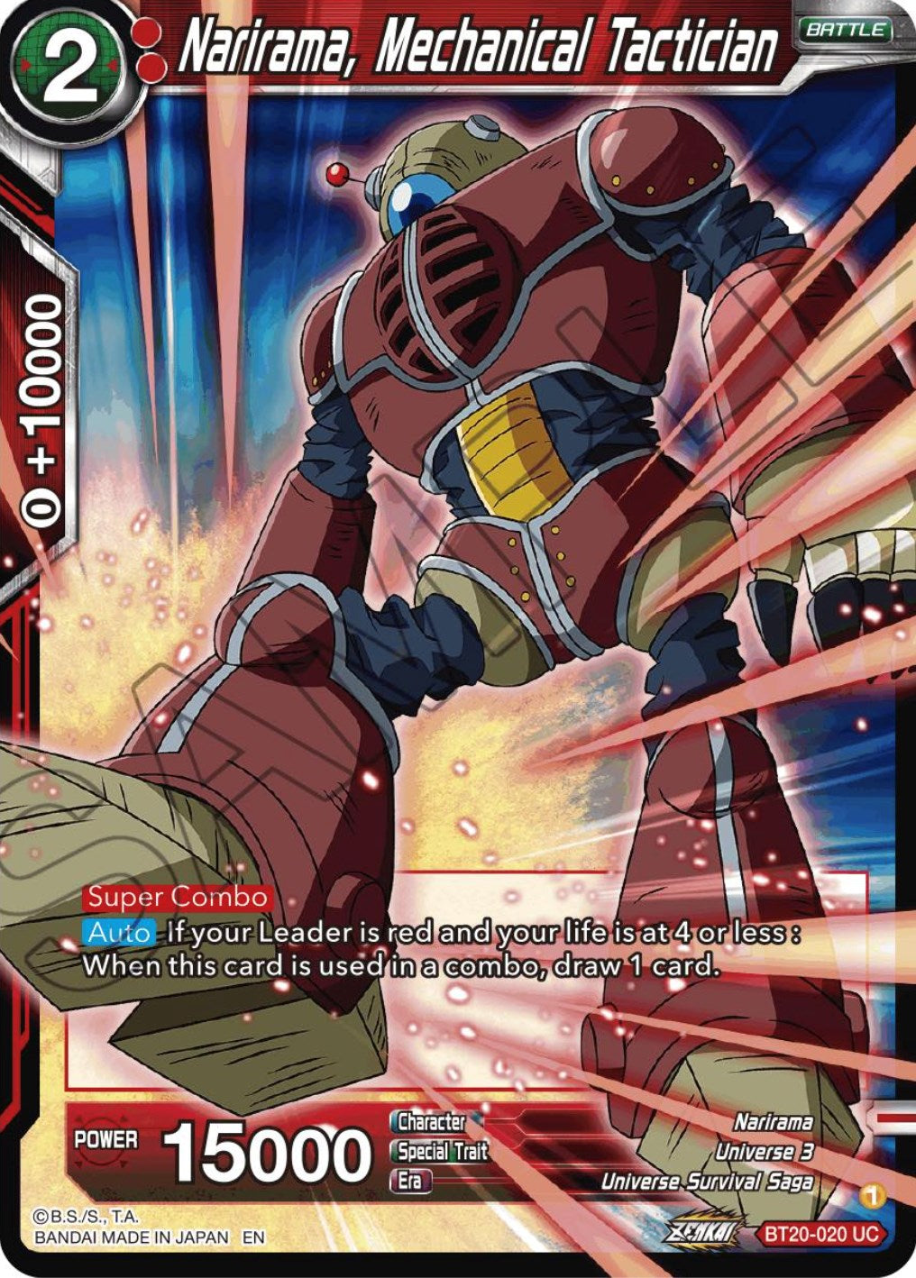 Narirama, Mechanical Tactician (BT20-020) [Power Absorbed] | Fandemonia Ltd