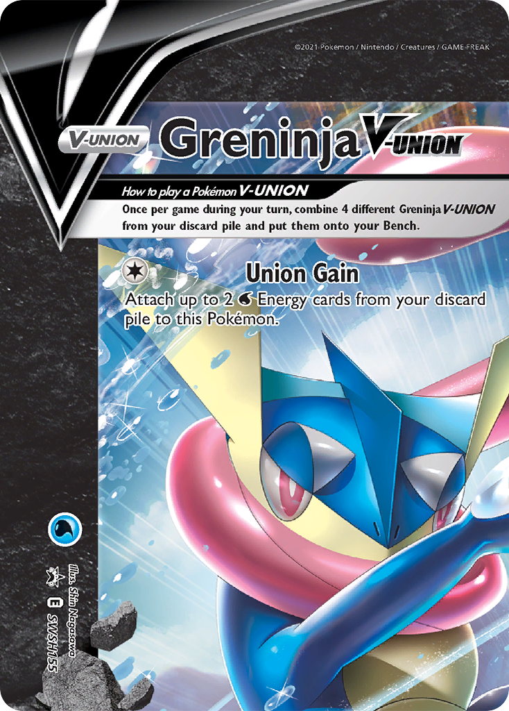 Greninja V-Union (SWSH155) [Sword & Shield: Black Star Promos] | Fandemonia Ltd