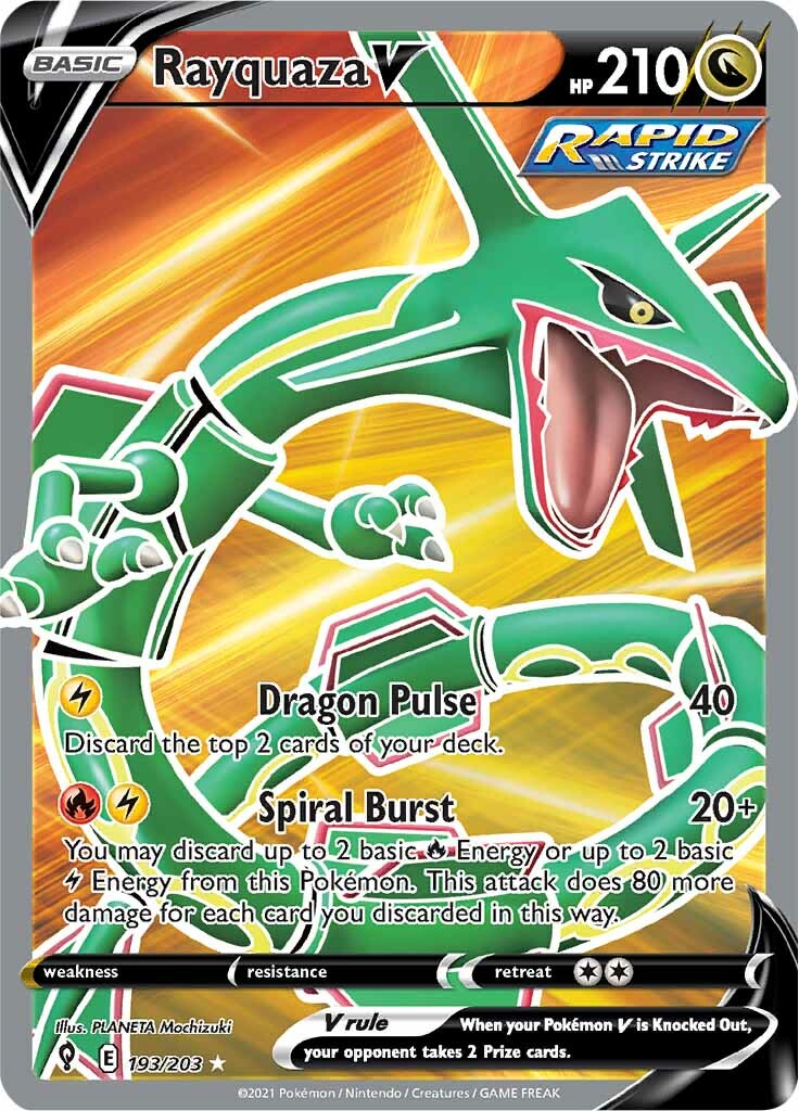 Rayquaza V (193/203) [Sword & Shield: Evolving Skies] | Fandemonia Ltd
