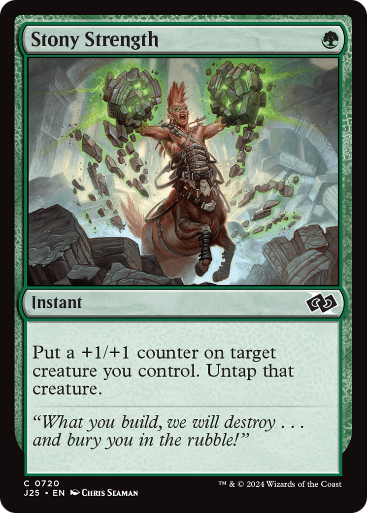 Stony Strength [Foundations Jumpstart] | Fandemonia Ltd