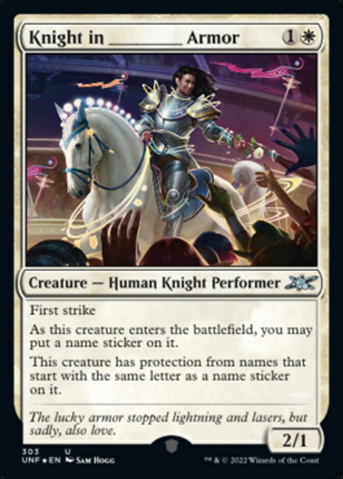 Knight in _____ Armor (Galaxy Foil) [Unfinity] | Fandemonia Ltd