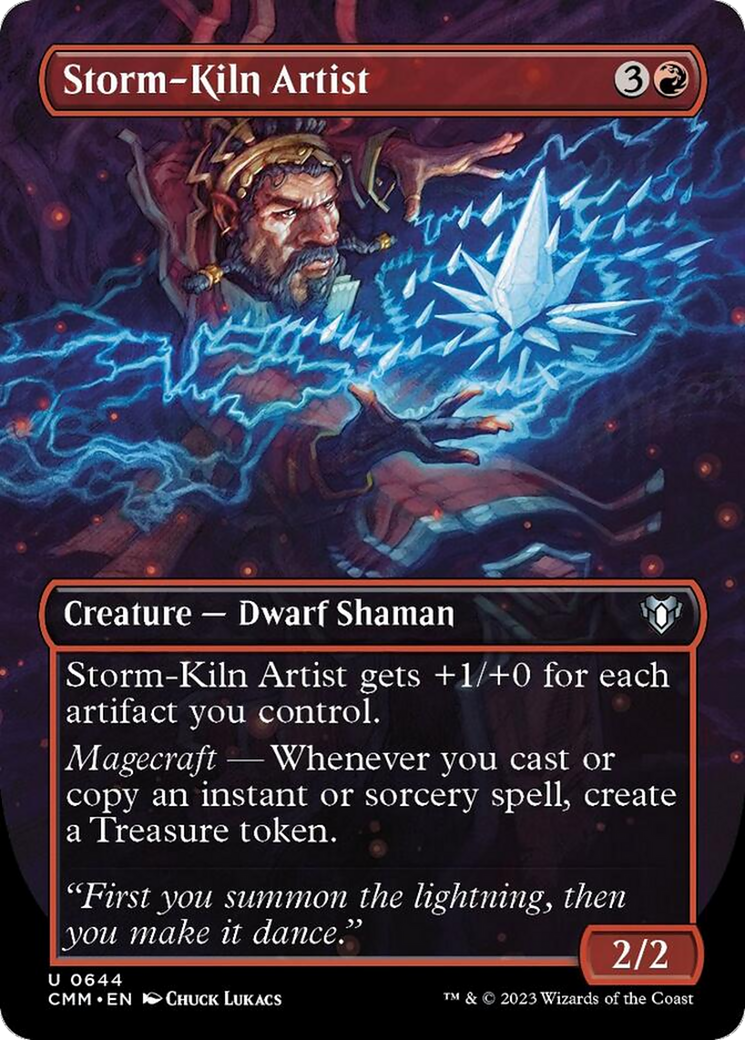 Storm-Kiln Artist (Borderless Alternate Art) [Commander Masters] | Fandemonia Ltd