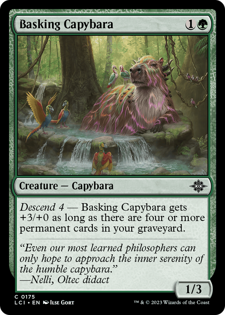 Basking Capybara [The Lost Caverns of Ixalan] | Fandemonia Ltd