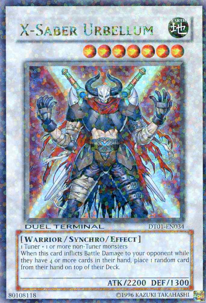 X-Saber Urbellum [DT01-EN034] Ultra Rare | Fandemonia Ltd
