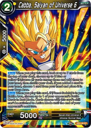 Cabba, Saiyan of Universe 6 (XD1-06) [Assault of the Saiyans] | Fandemonia Ltd