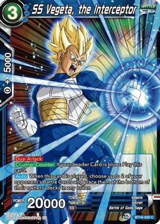 SS Vegeta, the Interceptor (BT16-030) [Realm of the Gods] | Fandemonia Ltd