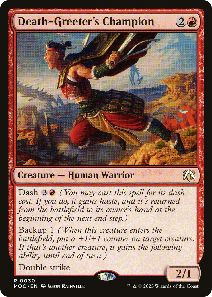 Death-Greeter's Champion [March of the Machine Commander] | Fandemonia Ltd