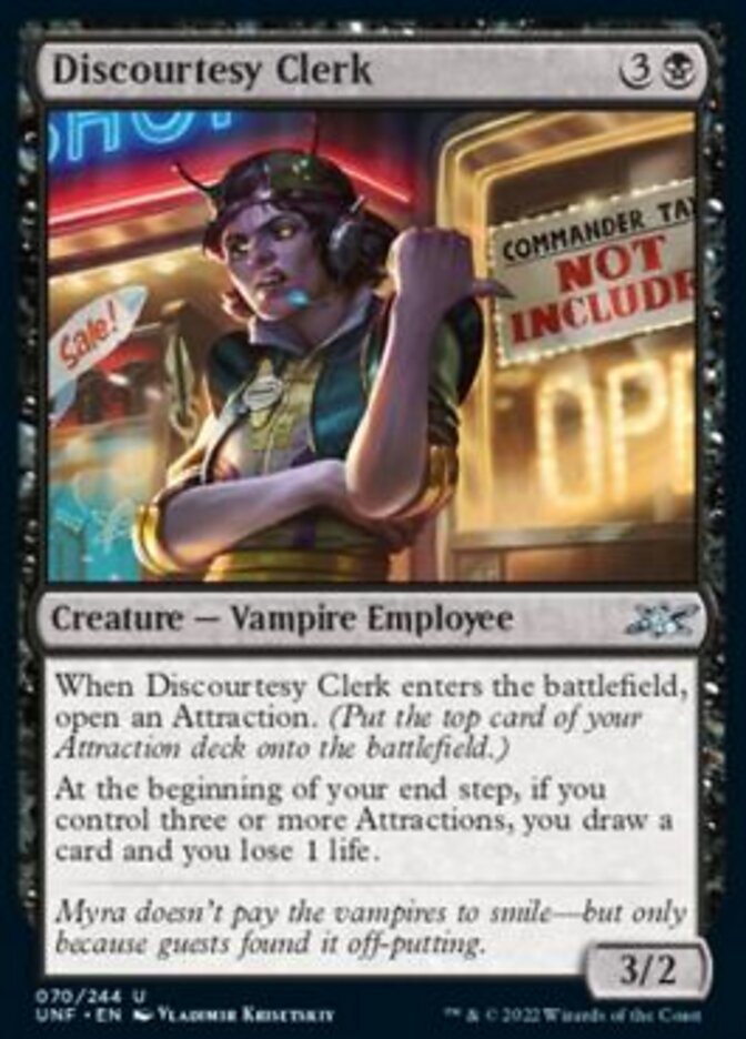 Discourtesy Clerk [Unfinity] | Fandemonia Ltd