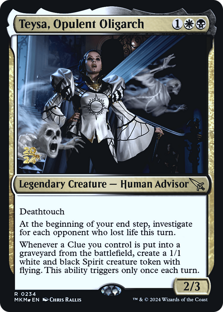 Teysa, Opulent Oligarch [Murders at Karlov Manor Prerelease Promos] | Fandemonia Ltd