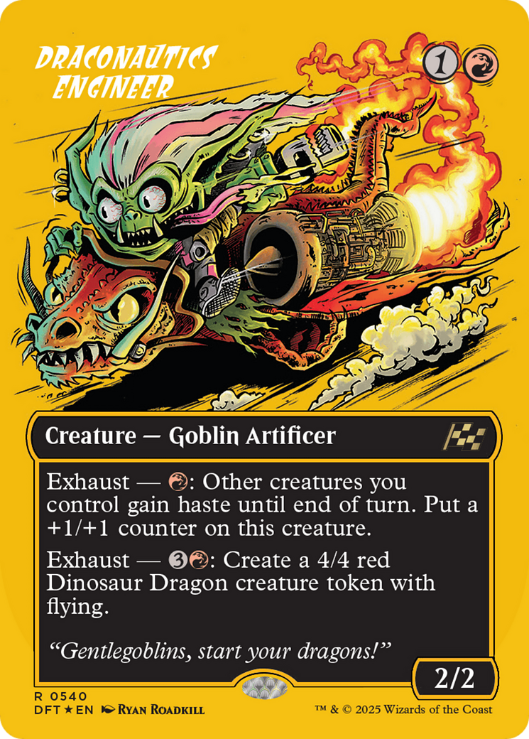 Draconautics Engineer (Borderless) (First-Place Foil) [Aetherdrift] | Fandemonia Ltd