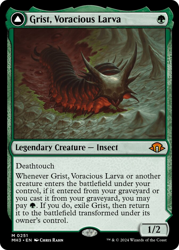 Grist, Voracious Larva // Grist, the Plague Swarm [Modern Horizons 3] | Fandemonia Ltd