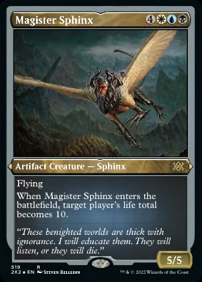 Magister Sphinx (Foil Etched) [Double Masters 2022] | Fandemonia Ltd
