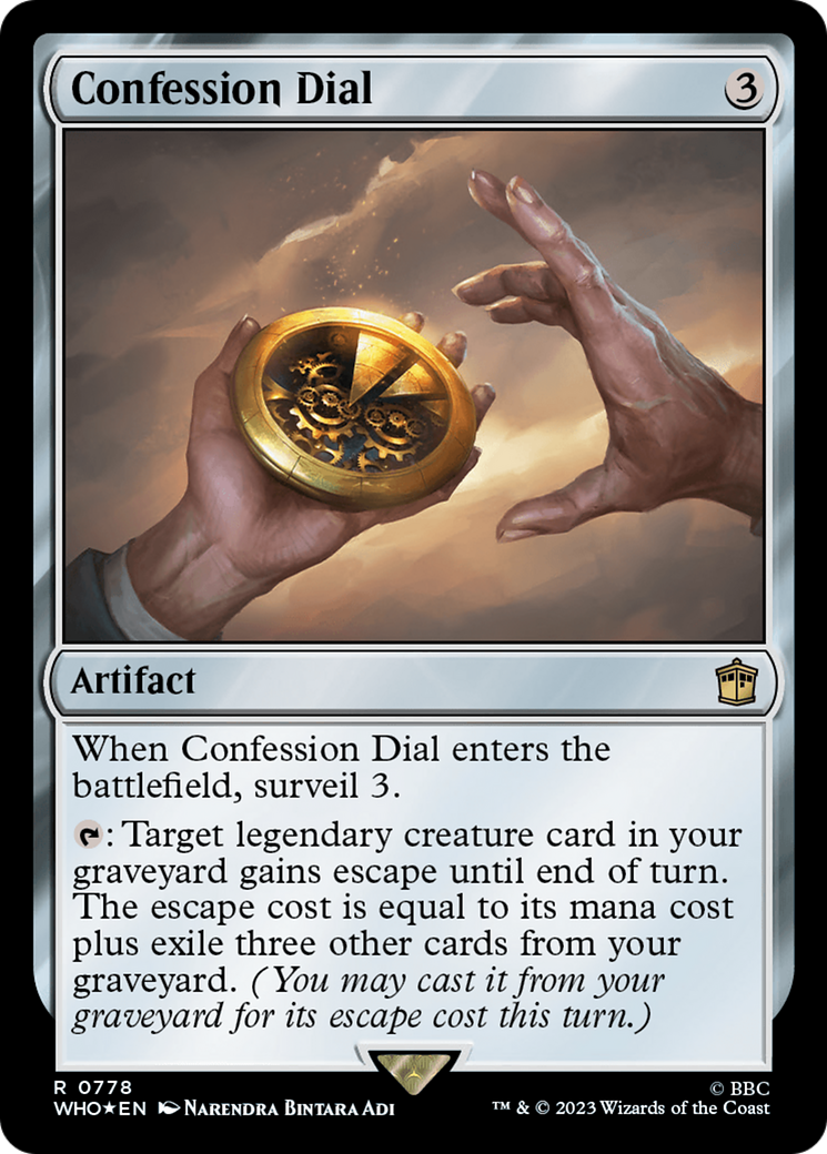 Confession Dial (Surge Foil) [Doctor Who] | Fandemonia Ltd