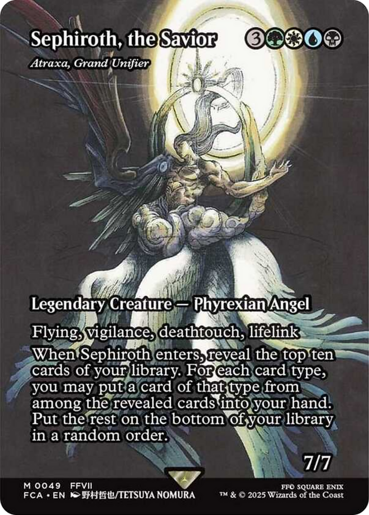 Sephiroth, the Savior - Atraxa, Grand Unifier (Showcase) [FINAL FANTASY : Through the Ages] | Fandemonia Ltd