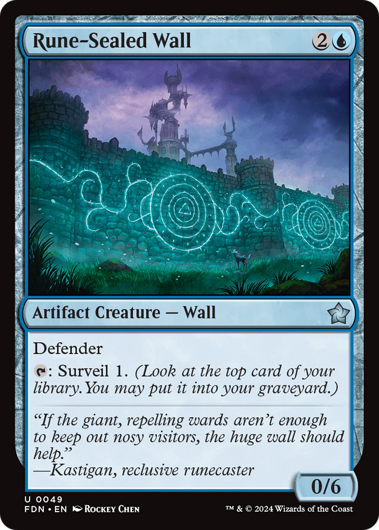 Rune-Sealed Wall [Foundations] | Fandemonia Ltd