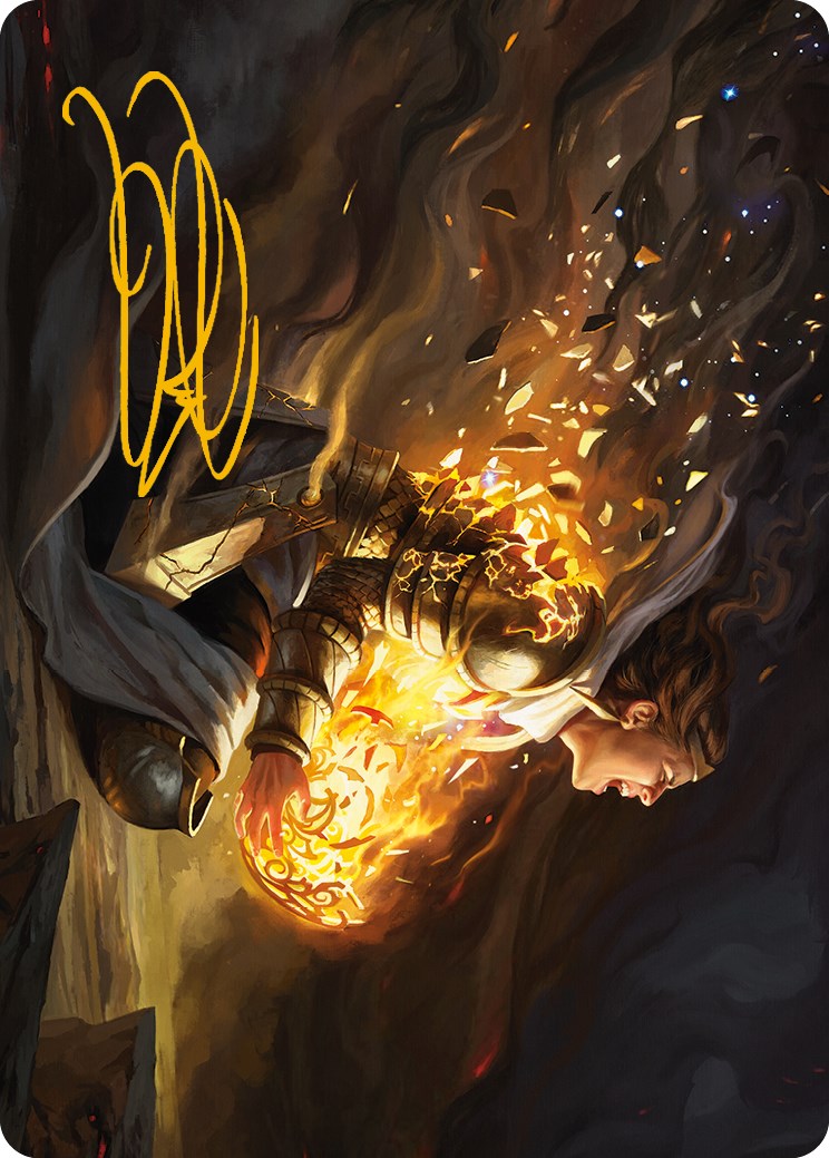 Vanish into Eternity Art Card (Gold-Stamped Signature) [Phyrexia: All Will Be One Art Series] | Fandemonia Ltd