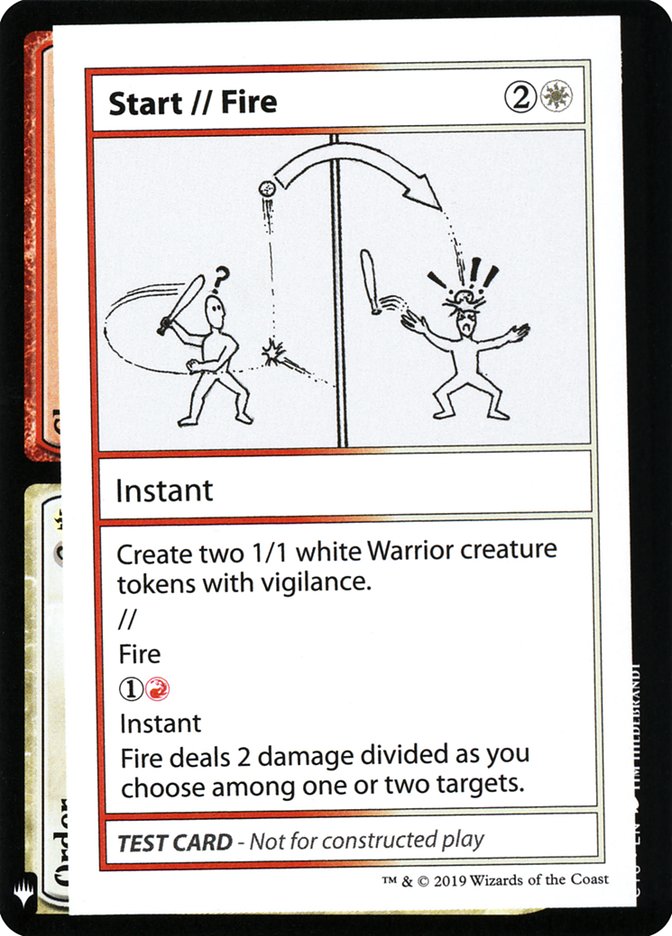 Start // Fire [Mystery Booster Playtest Cards] | Fandemonia Ltd