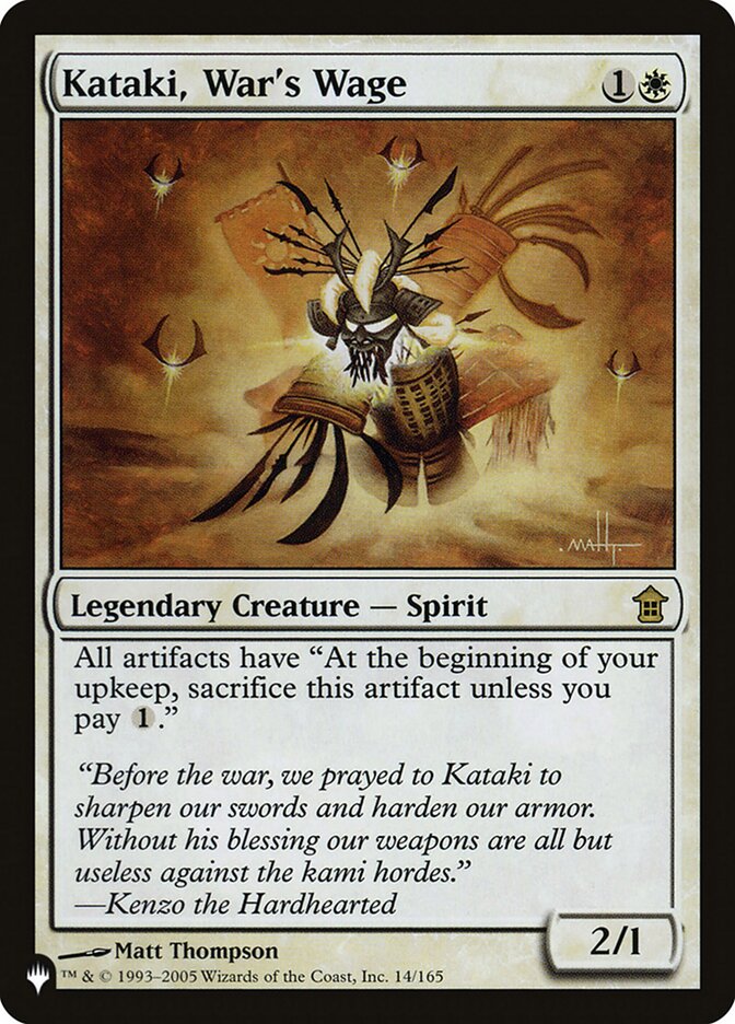 Kataki, War's Wage [The List] | Fandemonia Ltd