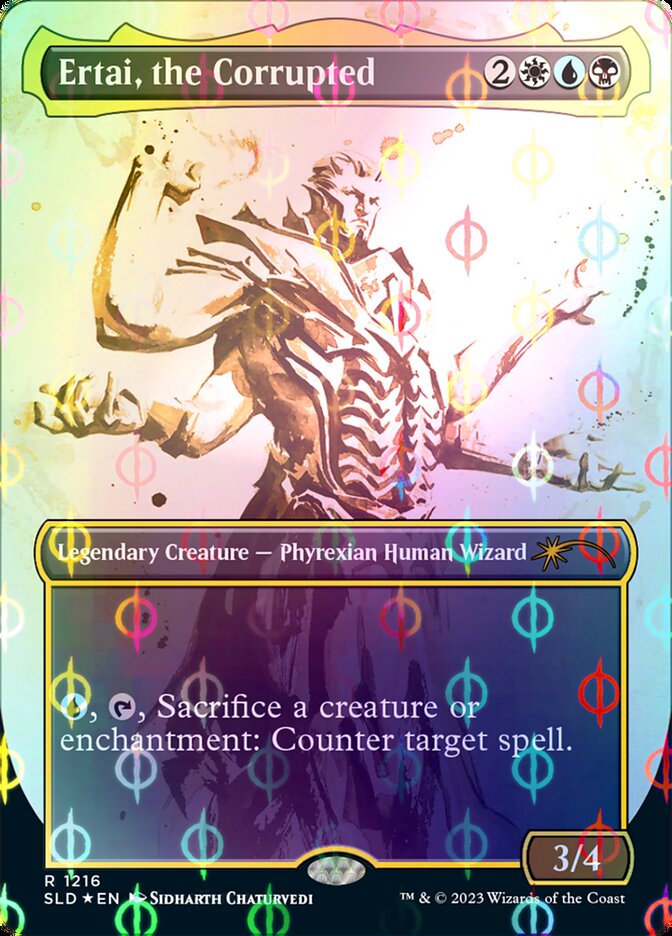 Ertai, the Corrupted (Borderless Ichor Step-and-Compleat Foil) [Secret Lair Drop Series] | Fandemonia Ltd