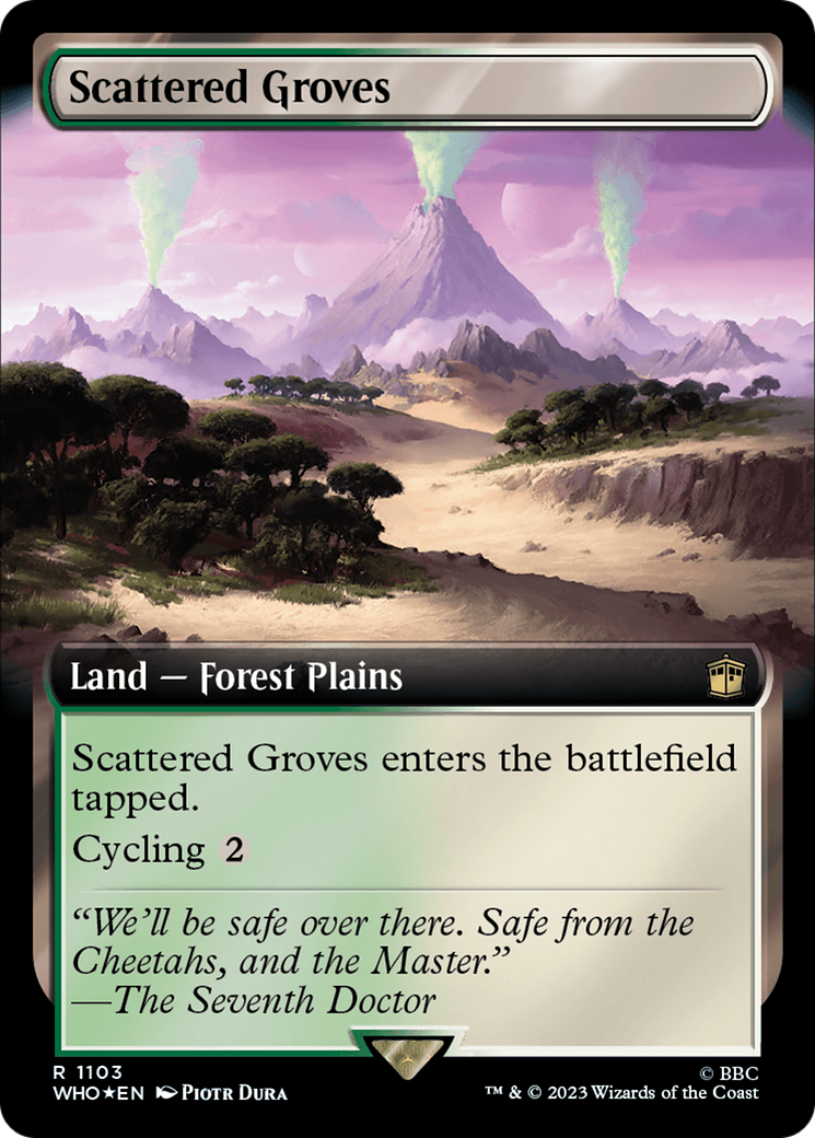 Scattered Groves (Extended Art) (Surge Foil) [Doctor Who] | Fandemonia Ltd