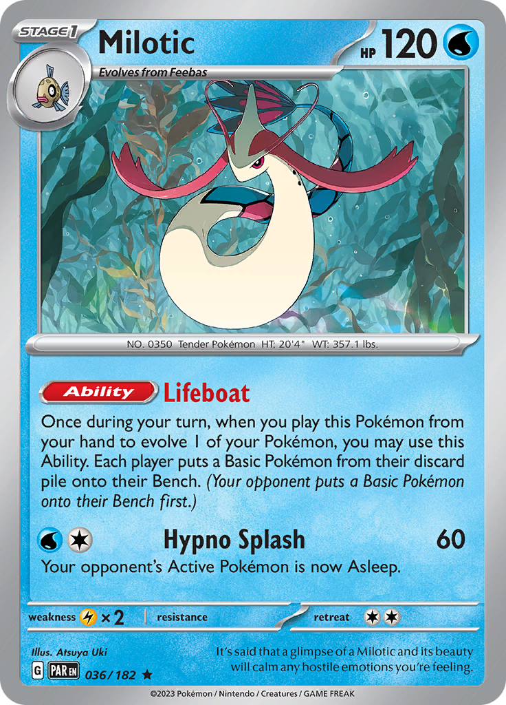 Milotic (036/182) [Scarlet & Violet: Paradox Rift] | Fandemonia Ltd
