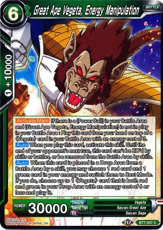 Great Ape Vegeta, Energy Manipulation (BT7-057) [Assault of the Saiyans] | Fandemonia Ltd