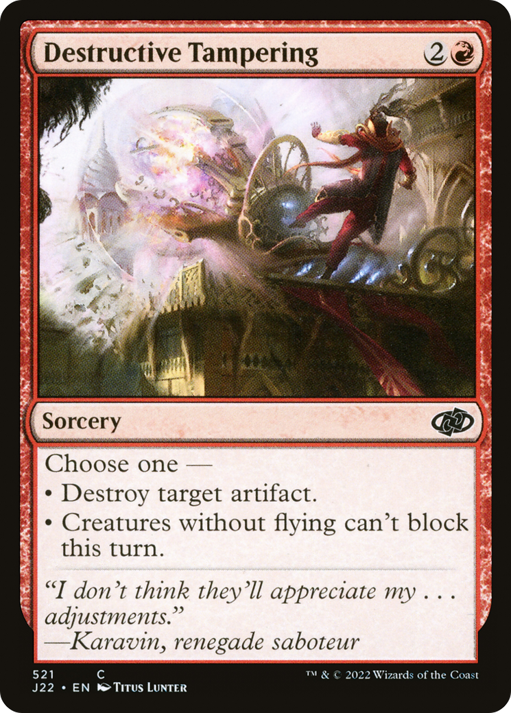 Destructive Tampering [Jumpstart 2022] | Fandemonia Ltd