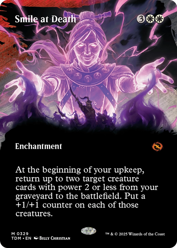 Smile at Death (Borderless) [Tarkir: Dragonstorm] | Fandemonia Ltd