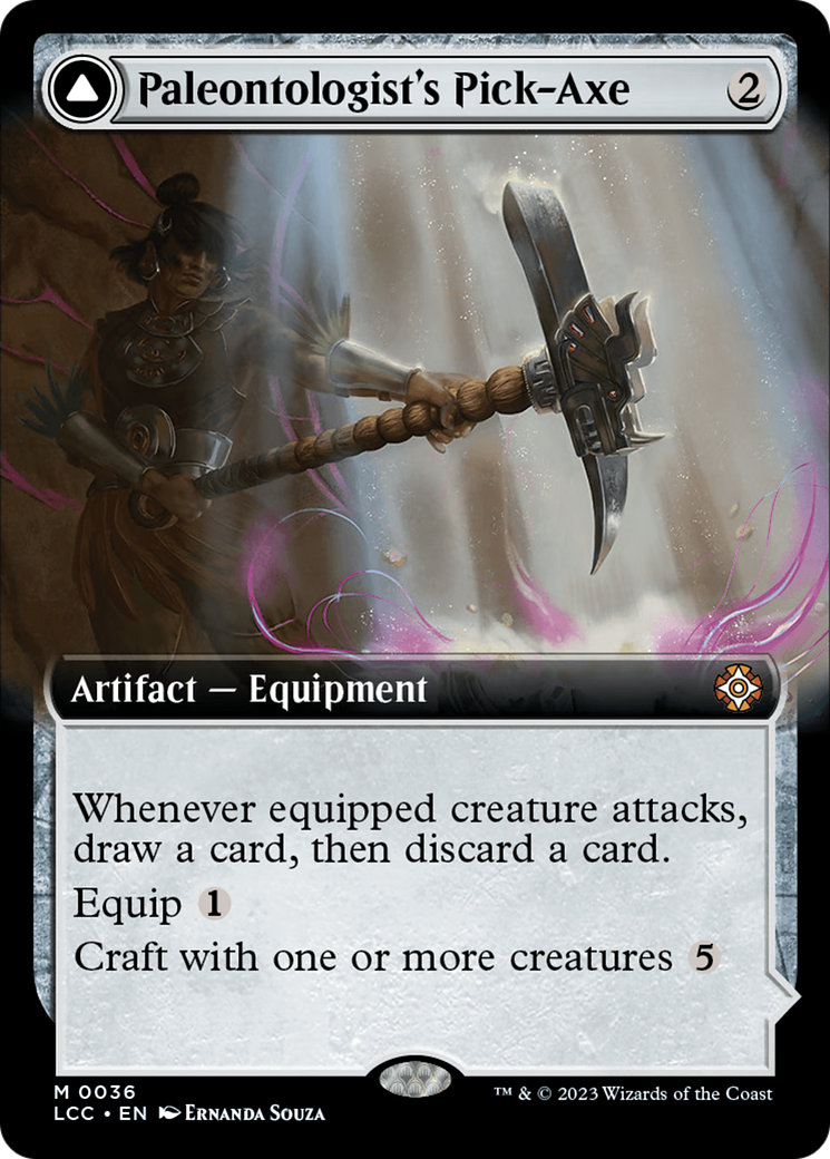 Paleontologist's Pick-Axe (Extended Art) [The Lost Caverns of Ixalan Commander] | Fandemonia Ltd