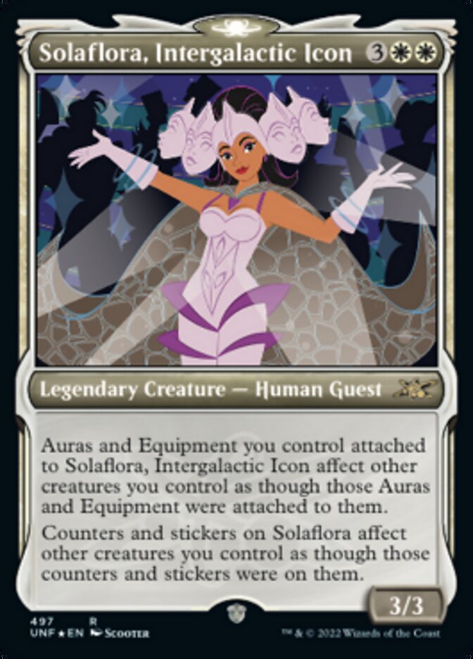 Solaflora, Intergalactic Icon (Showcase) (Galaxy Foil) [Unfinity] | Fandemonia Ltd