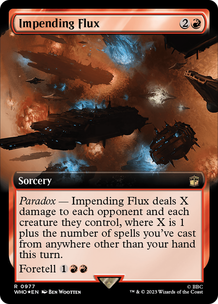 Impending Flux (Extended Art) (Surge Foil) [Doctor Who] | Fandemonia Ltd