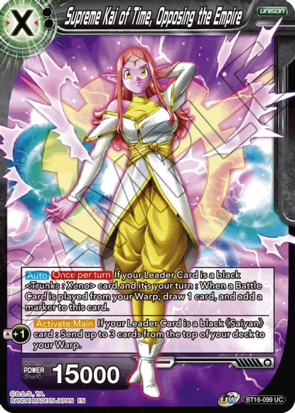 Supreme Kai of Time, Opposing the Empire (BT16-099) [Realm of the Gods] | Fandemonia Ltd
