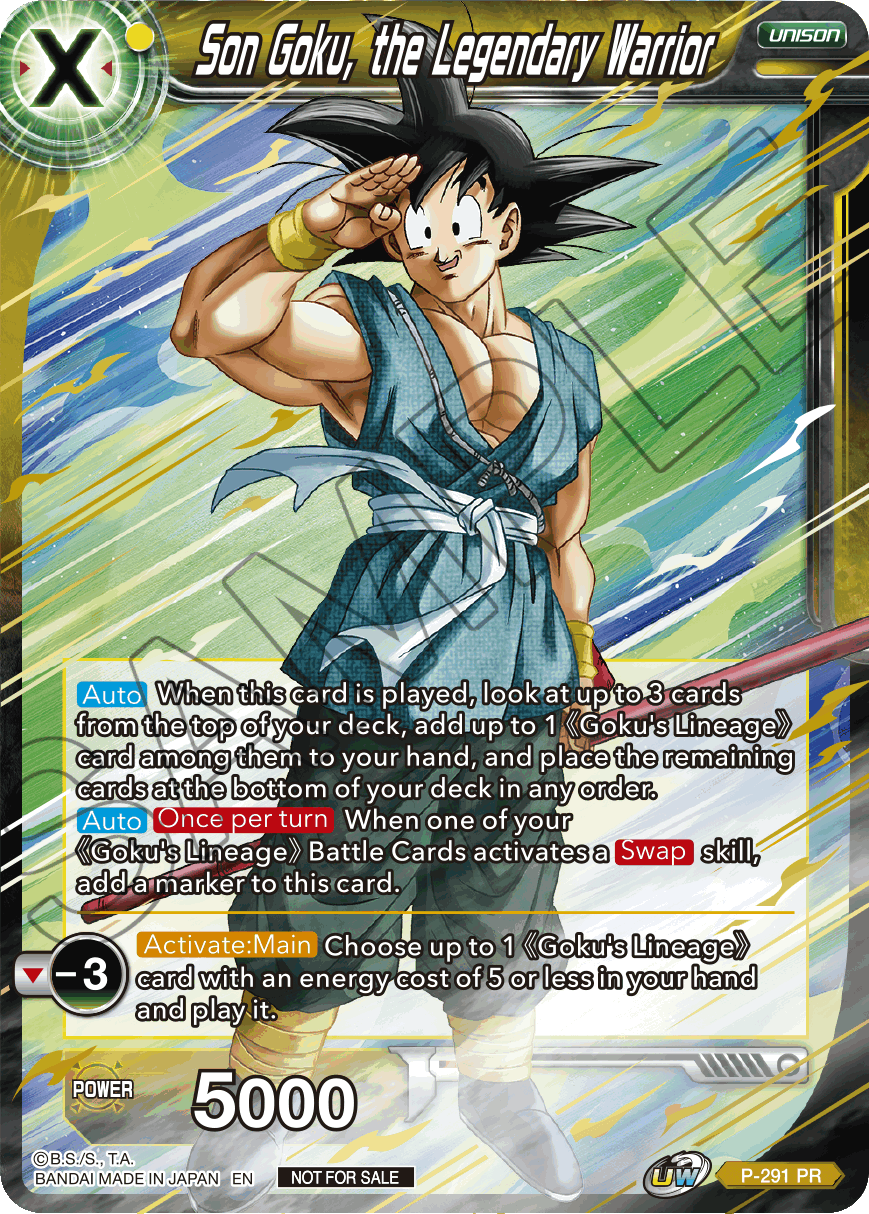 Son Goku, the Legendary Warrior (P-291) [Promotion Cards] | Fandemonia Ltd