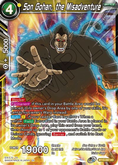 Son Gohan, the Misadventure (BT15-097) [Saiyan Showdown] | Fandemonia Ltd