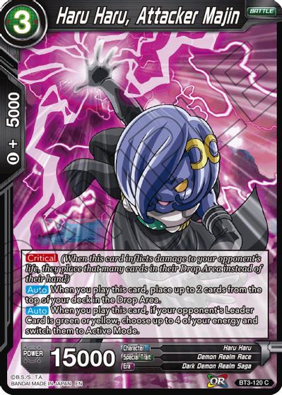 Haru Haru, Attacker Majin (Reprint) (BT3-120) [Battle Evolution Booster] | Fandemonia Ltd