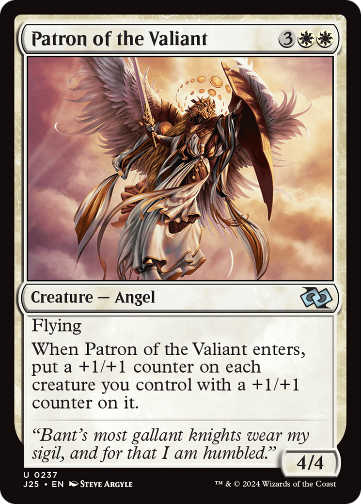 Patron of the Valiant [Foundations Jumpstart] | Fandemonia Ltd